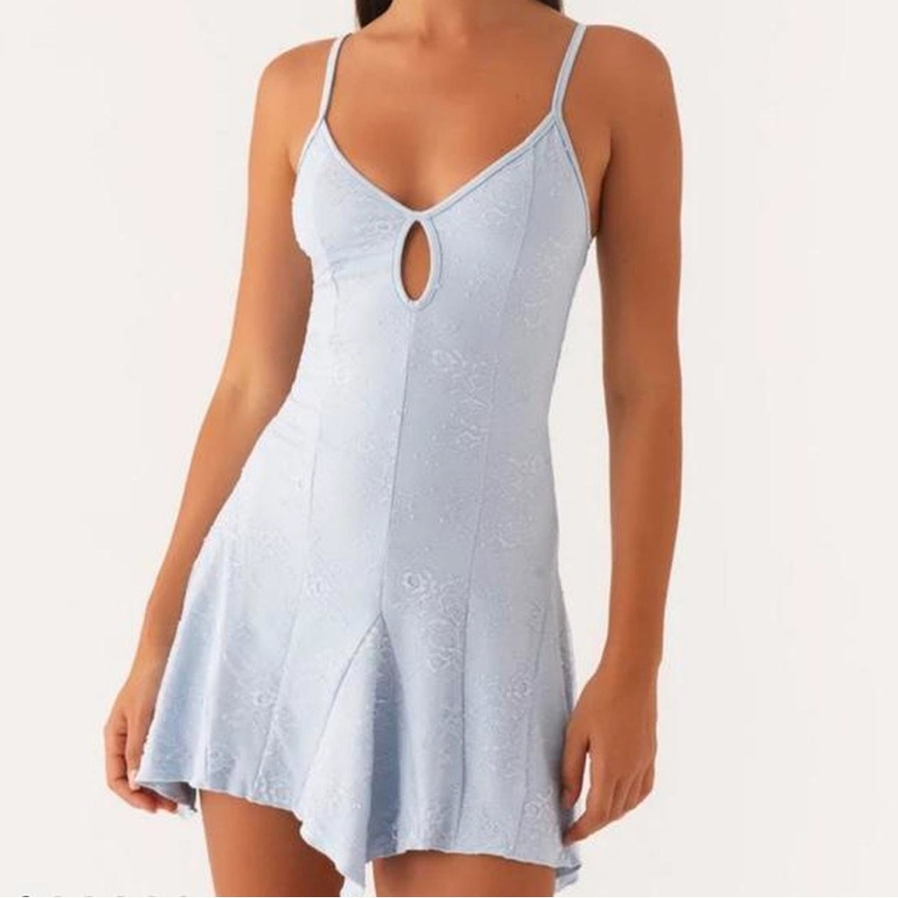 Peppermayo Surry Sky Blue Lace Dress